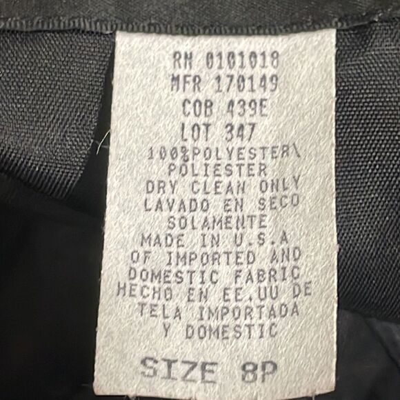 NWOT Arianna by Rachel Kaye black beaded evening gown dress.  Size 8P M medium - Picture 9 of 9